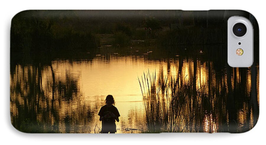 Sunset iPhone 8 Case featuring the photograph Sunset reflections by Arik Baltinester