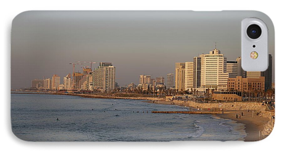 Photo iPhone 8 Case featuring the photograph Tel Aviv Coast. by Shlomo Zangilevitch