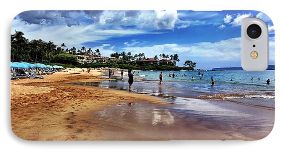Maui iPhone 8 Case featuring the photograph The Beach 2 by Michael Albright