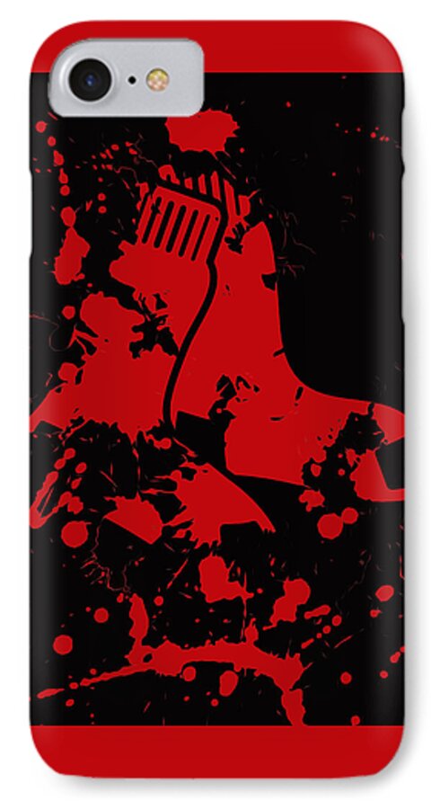 Boston Red Sox iPhone 8 Case featuring the mixed media The Boston Red Sox 1b by Brian Reaves