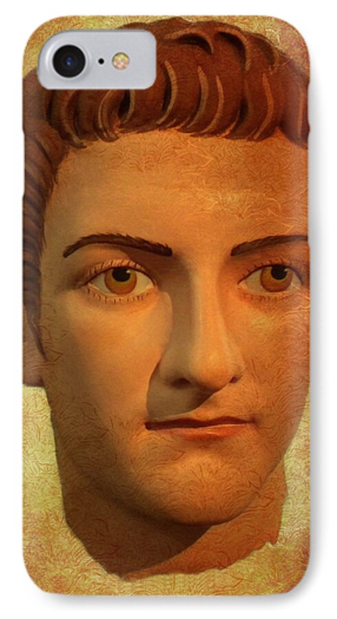 Caligula iPhone 8 Case featuring the photograph The Face of Caligula by Nigel Fletcher-Jones