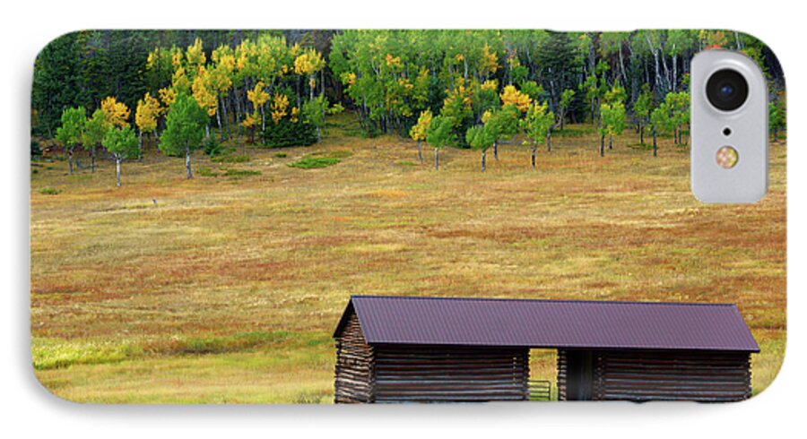 Fall iPhone 8 Case featuring the photograph The Forgotten Barn by John De Bord