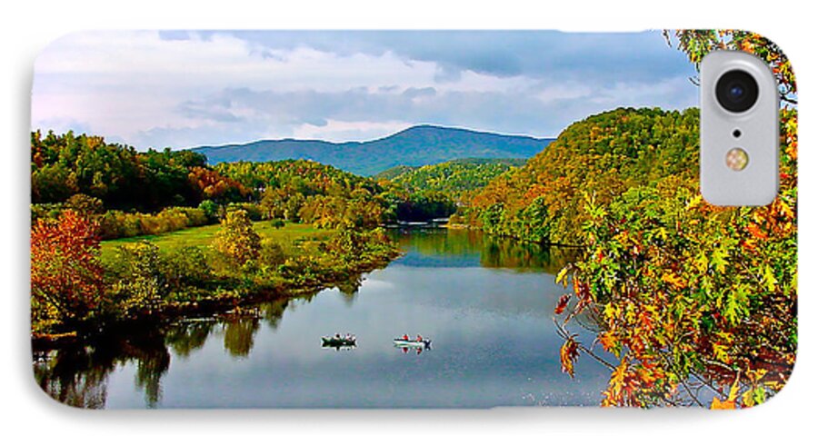 The James River Early Fall iPhone 8 Case featuring the photograph The James River Early Fall by The James Roney Collection
