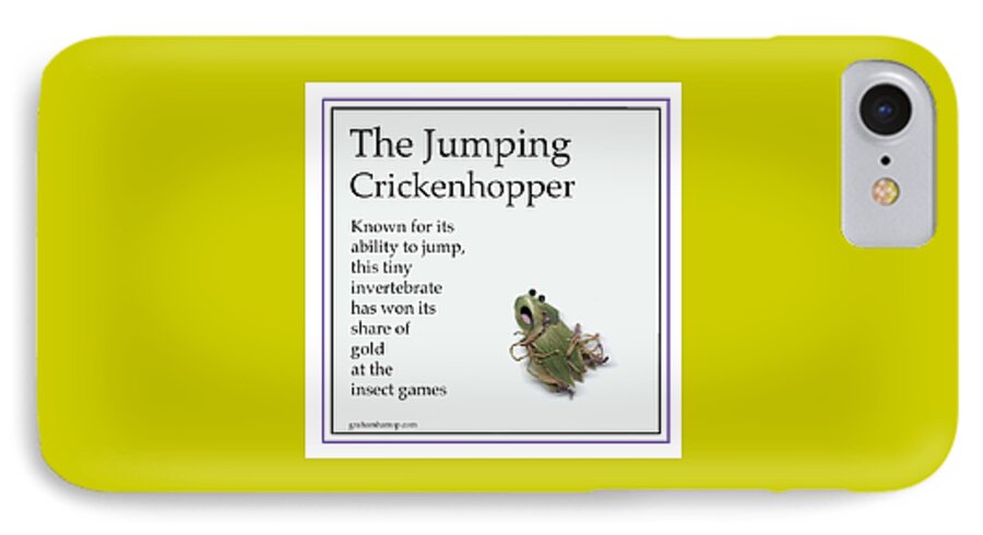 Athlete iPhone 8 Case featuring the digital art The Jumping Crickenhopper by Graham Harrop