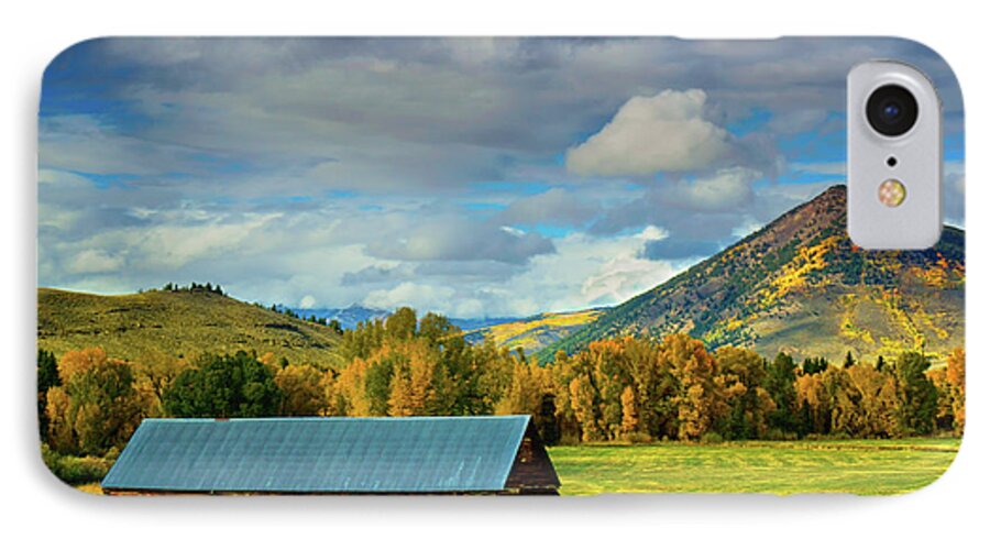 Aspen iPhone 8 Case featuring the photograph The Old Barn by John De Bord