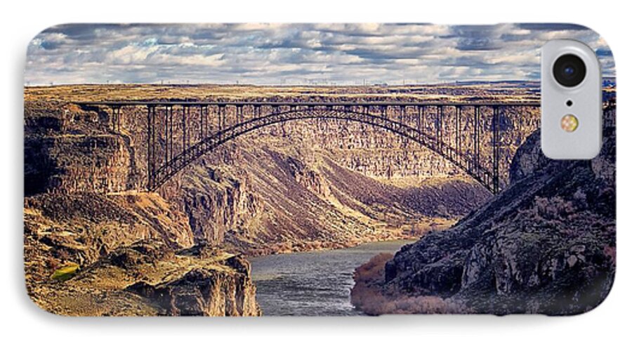 Snake iPhone 8 Case featuring the photograph The Snake River At Twin Falls Idaho by Michael W Rogers