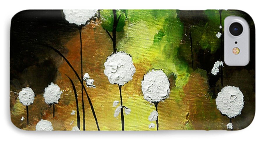 Earth Tones iPhone 8 Case featuring the painting Thistles by Gloria Dietz-Kiebron