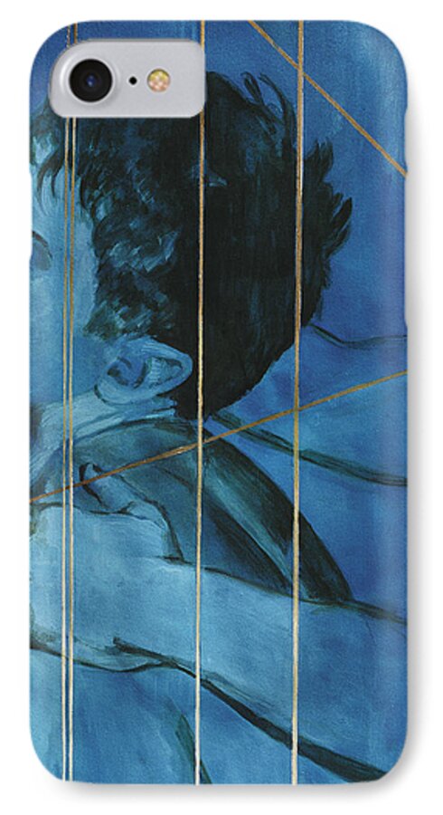 Gay Art iPhone 8 Case featuring the painting Touch by Rene Capone