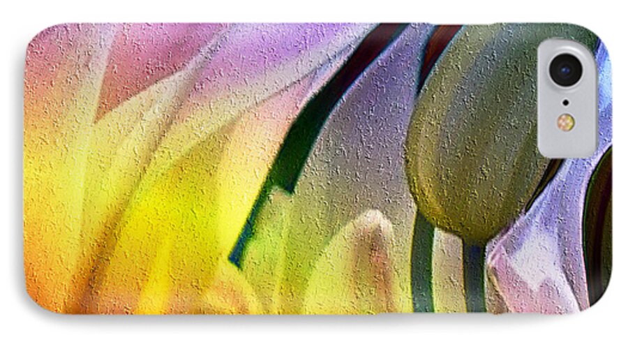 Tulips Secret iPhone 8 Case featuring the digital art Tulips Secret by Kiki Art