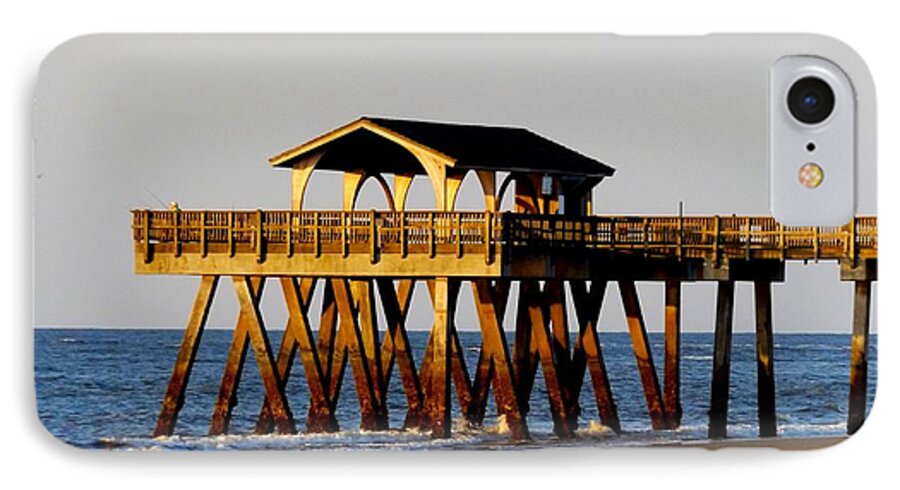 Savannah iPhone 8 Case featuring the photograph Tybee Pier by Julie Pappas