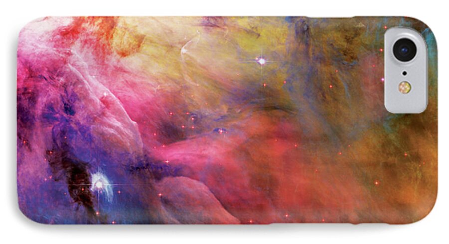 Nebula iPhone 8 Case featuring the photograph Warmth - Orion Nebula by Jennifer Rondinelli Reilly - Fine Art Photography