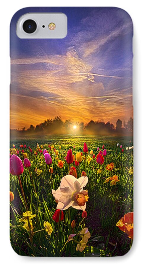 Tulips iPhone 8 Case featuring the photograph Wherever The Journey Takes Us by Phil Koch
