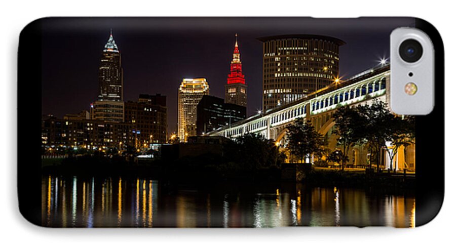 Sports iPhone 8 Case featuring the photograph Wine And Gold In Cleveland by Dale Kincaid