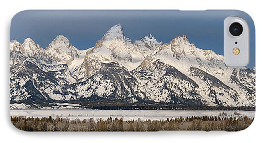 Grand Teton iPhone 8 Case featuring the photograph Winter's Majesty by Sandra Bronstein
