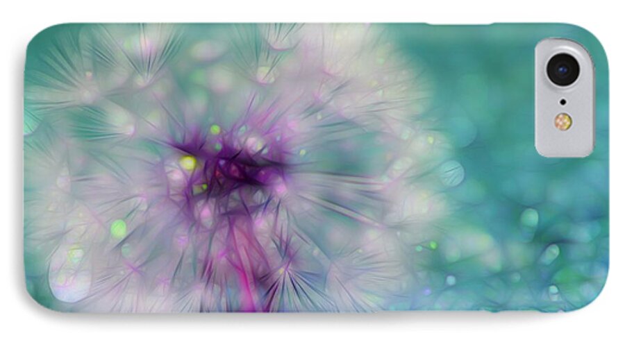 Dandelion iPhone 8 Case featuring the digital art Your Wish Will Come True by Krissy Katsimbras