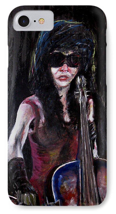 Woman iPhone 8 Case featuring the painting A New Sensation by Tom Conway