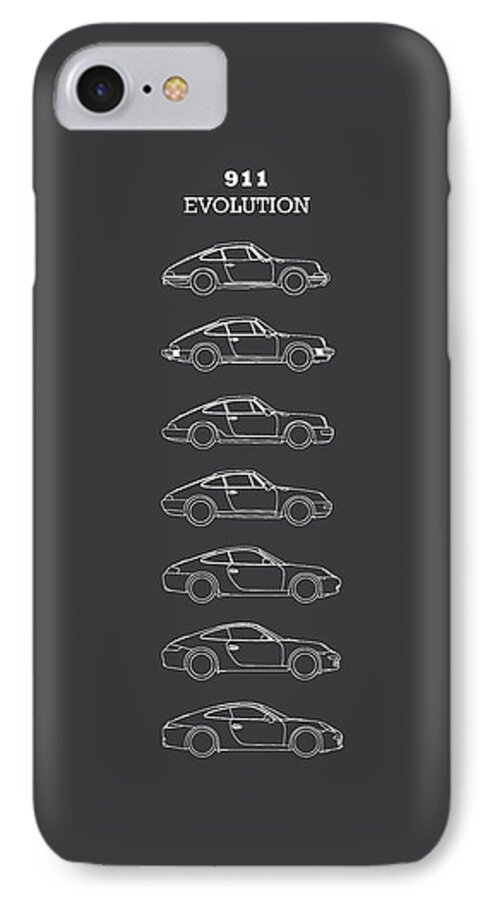 Porsche iPhone 8 Case featuring the photograph 911 Evolution by Mark Rogan