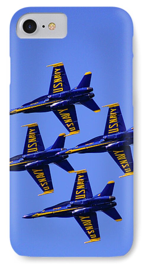 Airshows iPhone 8 Case featuring the photograph Blue Angels by Bill Gallagher