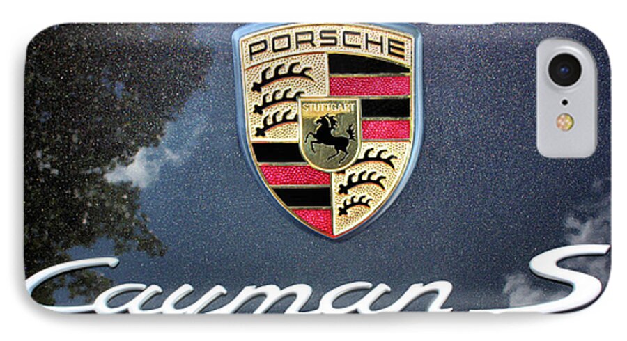 Porsche iPhone 8 Case featuring the photograph Cayman S by Kristin Elmquist