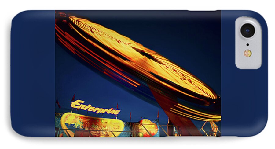 Carnival Ride iPhone 8 Case featuring the photograph Enterprise by Don Spenner