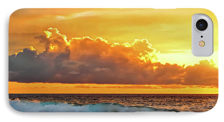 David Lawson Photography iPhone 8 Case featuring the photograph Kona Golden Sunset by David Lawson