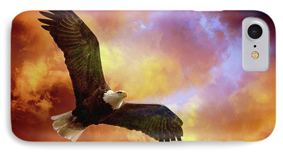Eagle iPhone 8 Case featuring the photograph Perseverance by Lois Bryan