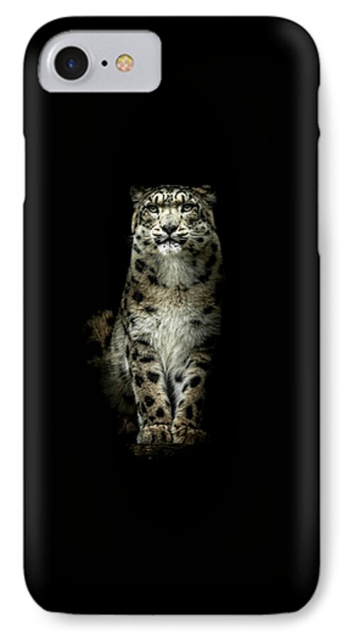 Snow iPhone 8 Case featuring the photograph Snow Leopard Portrait by Chris Boulton
