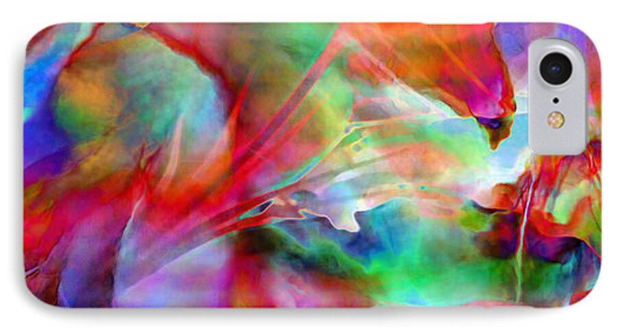 Abstract iPhone 8 Case featuring the painting Splendor - Abstract Art by Jaison Cianelli