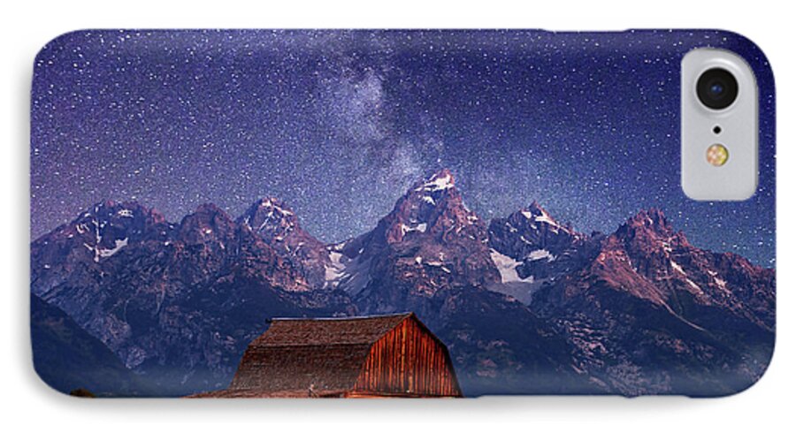 #faatoppicks iPhone 8 Case featuring the photograph Teton Nights by Darren White