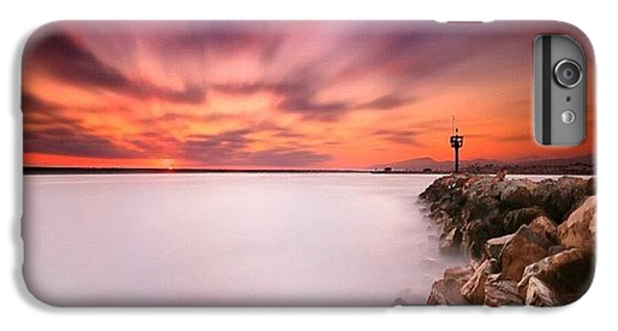  iPhone 8 Plus Case featuring the photograph Long Exposure Sunset Shot At A Rock by Larry Marshall