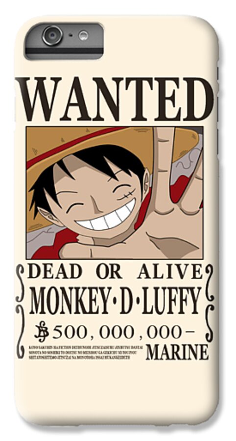 Bounty Luffy Wanted - One Piece iPhone 8 Plus Case by Aditya Sena - Fine  Art America