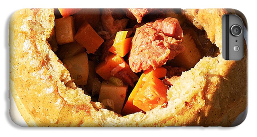 Goulash iPhone 8 Plus Case featuring the photograph Goulash in bread - hungarian food by Matthias Hauser
