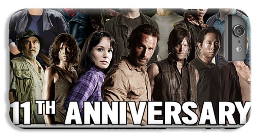 The Walking Dead 11th Anniversary 2010 2021 Thank You For The Memories Cast  Signatures #1 iPhone 8 Plus Case by Thh - Fine Art America