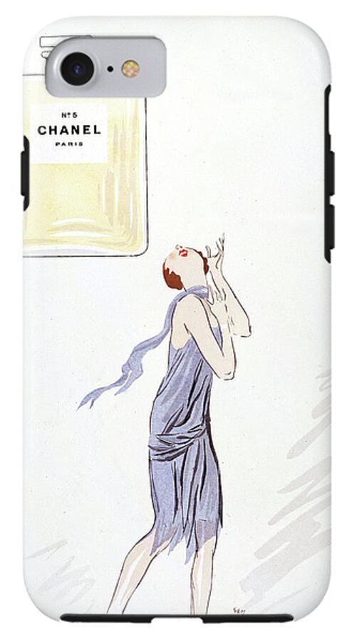 Chanel No. 5, Perfume Bottle, 1927 iPhone 8 Tough Case by Science