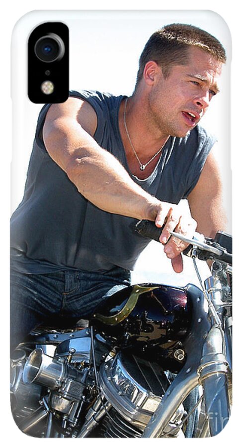 Art Print of My Painting of Brad Pitt on His Indian Larry - Etsy