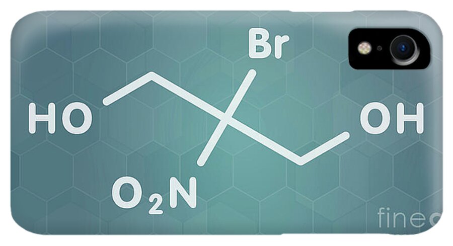 Bronopol iPhone XR Case featuring the photograph Bronopol Preservative Molecule #1 by Molekuul/science Photo Library