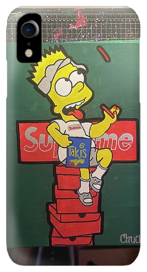 Supreme Bart iPhone XR Case by Charles Crook - Pixels