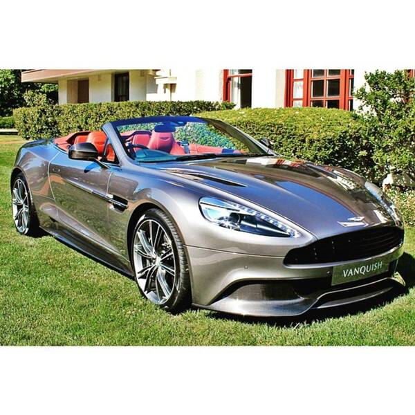 Aston Poster featuring the photograph Aston Martin Vanquish Convertible by Anthony Croke