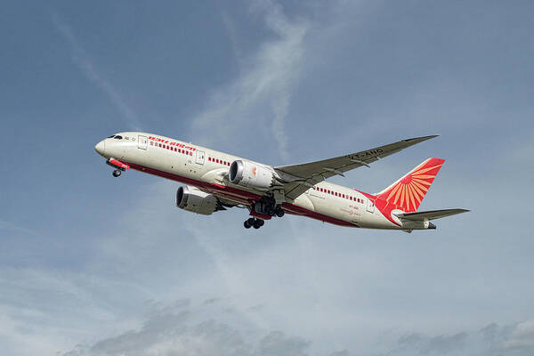Air India Boeing 787 8 Dreamliner Poster