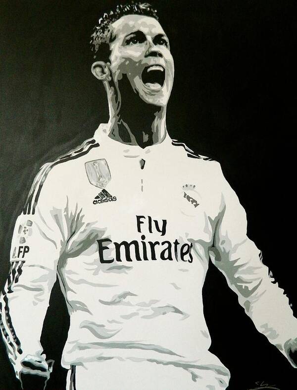 Cristiano Ronaldo Real Madrid Poster by Scott Strachan - Fine Art America