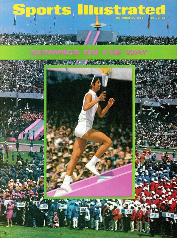 Mexico City Poster featuring the photograph Opening Ceremony, 1968 Summer Olympics Sports Illustrated Cover #1 by Sports Illustrated