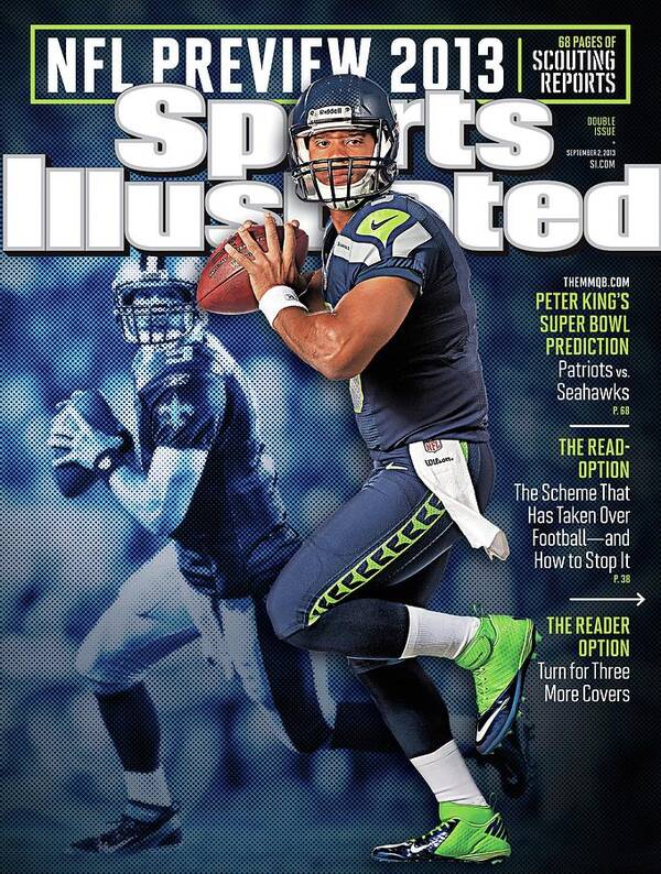 Magazine Cover Poster featuring the photograph The New Kings 2013 Nfl Football Preview Issue Sports Illustrated Cover #3 by Sports Illustrated