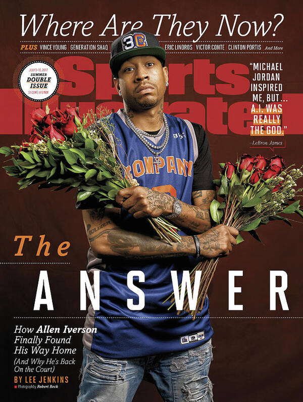 Magazine Cover Poster featuring the photograph Allen Iverson, Where Are They Now Sports Illustrated Cover by Sports Illustrated
