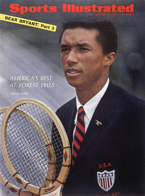 Magazine Cover Poster featuring the photograph Arthur Ashe, Tennis Sports Illustrated Cover by Sports Illustrated