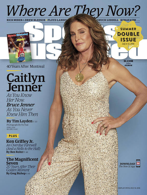 Magazine Cover Poster featuring the photograph Caitlyn Jenner, Where Are They Now Sports Illustrated Cover by Sports Illustrated
