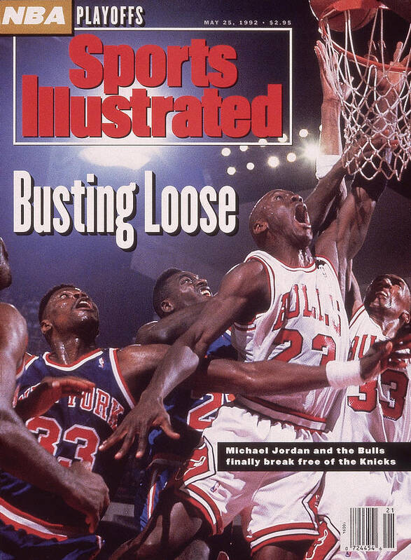 Playoffs Poster featuring the photograph Chicago Bulls Michael Jordan, 1992 Nba Eastern Conference Sports Illustrated Cover by Sports Illustrated