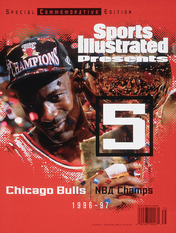 Playoffs Poster featuring the photograph Chicago Bulls Michael Jordan, 1997 Nba Champions Sports Illustrated Cover by Sports Illustrated