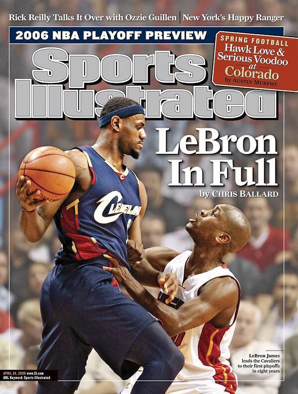 Nba Pro Basketball Poster featuring the photograph Cleveland Cavaliers LeBron James... Sports Illustrated Cover by Sports Illustrated