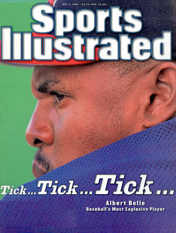 Magazine Cover Poster featuring the photograph Cleveland Indians Albert Belle Sports Illustrated Cover by Sports Illustrated