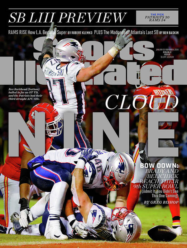 Magazine Cover Poster featuring the photograph Cloud Nine. Bow Down Brady And Belichick Reach Their 9th Sports Illustrated Cover by Sports Illustrated
